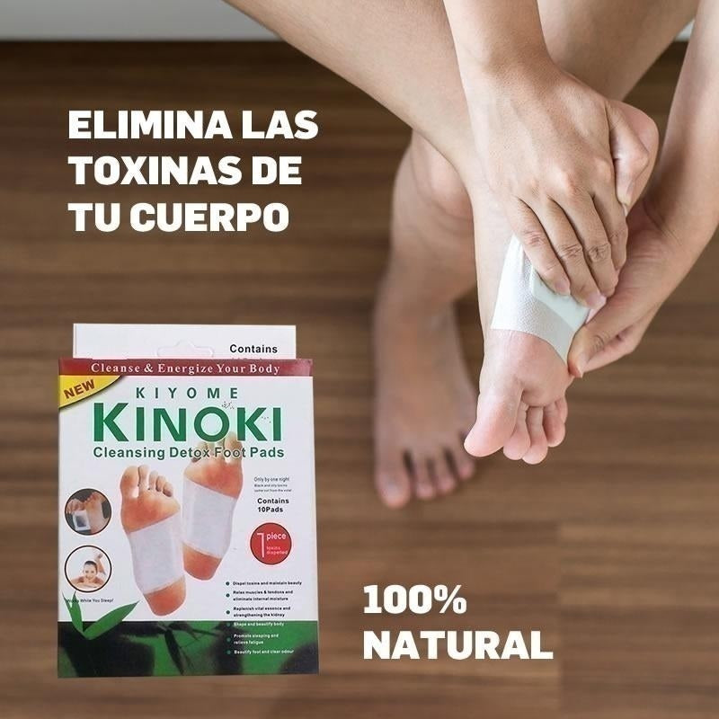 Parches Detox para pies Kinoki - Desintoxicante x 10 unid.